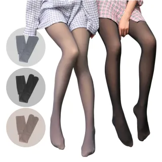 【匠心選品】裸視感透膚加絨保暖褲襪(連腳褲襪 加厚彈性褲襪 耐勾顯瘦褲襪 假透膚假透肉褲襪 冬季)