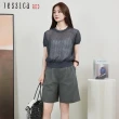 【Jessica Red】寬鬆休閒直筒棉質鬆緊腰短褲R53210