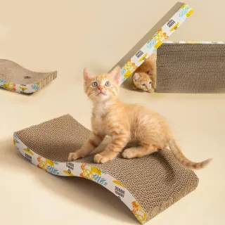 【喵仙兒】印花貓抓板-平面/流線(貓抓板 貓玩具 貓咪用品)