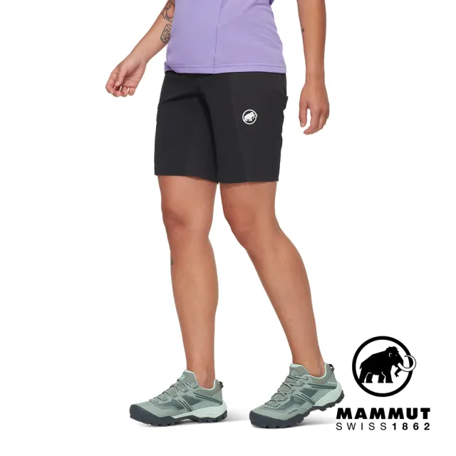 【Mammut 長毛象官方直營】Ducan Shorts W 輕量耐用健行短褲 黑色 女款 #1023-01120