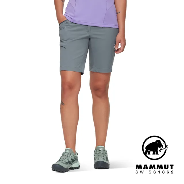【Mammut 長毛象官方直營】Ducan Shorts W 輕量耐用健行短褲 地層灰藍 女款 #1023-01120