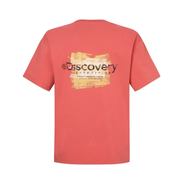 【Discovery Expedition】Freshvent 刷漆風格印花短袖T恤 上衣(DXRS7G053-RDL)