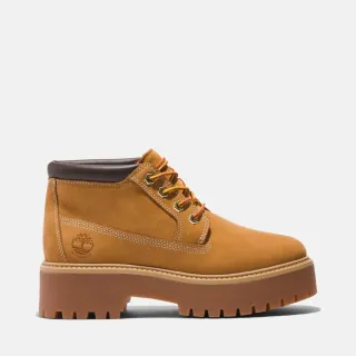 【Timberland 官方旗艦】女款小麥色Stone Street防水厚底中筒靴(A5RF9231)