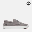【Timberland 官方旗艦】男款灰色低筒皮革休閒鞋(A6C92EL8)
