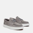 【Timberland 官方旗艦】男款灰色低筒皮革休閒鞋(A6C92EL8)