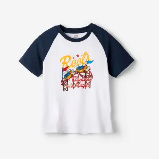 【Roots】Roots 大童-CARNIVAL MAGIC BASEBALL 棒球短袖上衣(深藍色)