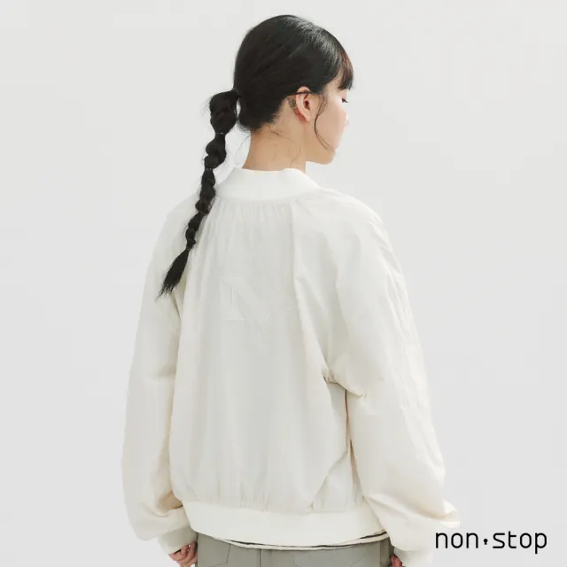 【non-stop】休閒日常刺繡輕感外套-2色