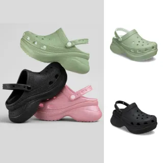 【Crocs】女鞋 Bae復古厚底洞洞鞋 Clog克駱格 黑色(207261-001)