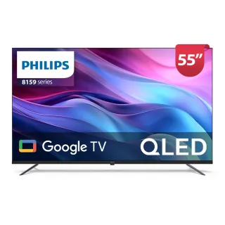【Philips 飛利浦】家電快配★55型4K QLED Google TV 智慧顯示器(55PQT8159)