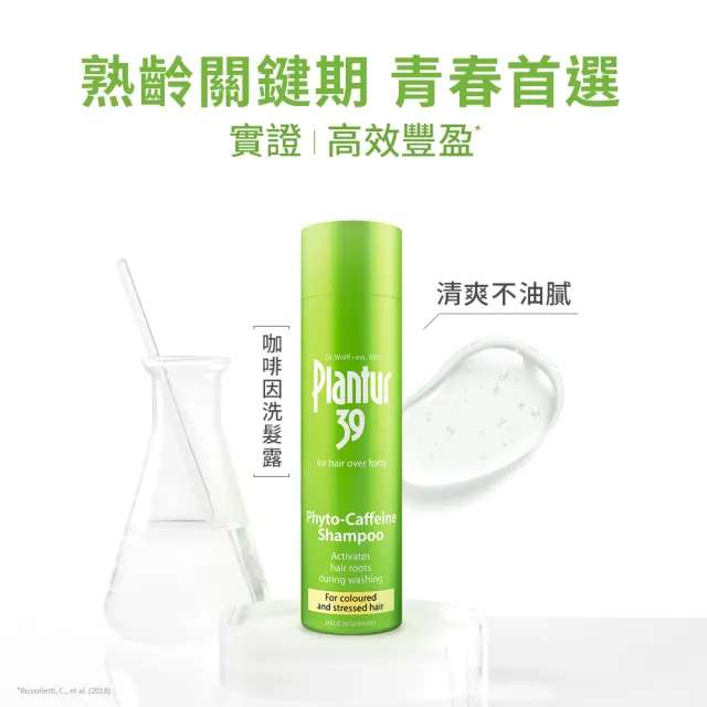 【Plantur39官方直營】植物與咖啡因洗髮露 250ml(染燙髮/細軟髮 任選三)