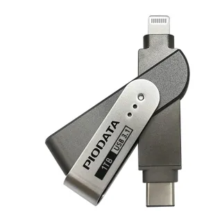 【PIODATA】iXflash Lightning / USB Type C 雙向接頭 1TB 多媒體隨身碟