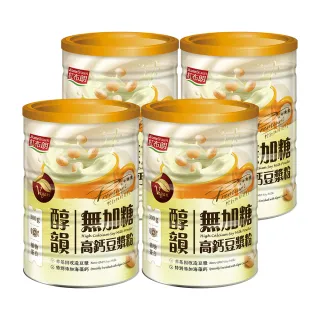 【紅布朗】高鈣無加糖豆漿粉 300gX4罐