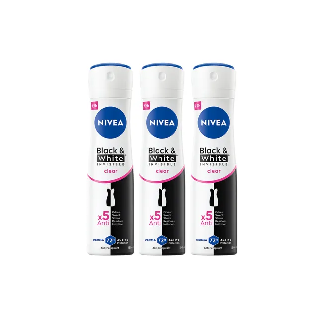 【NIVEA】止汗爽身乳液50ml/噴霧150mlx6(長效止汗配方)