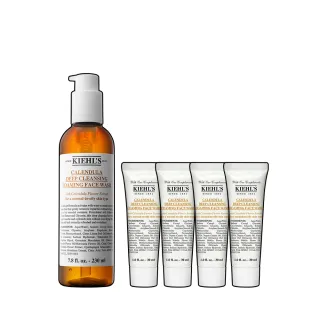 【契爾氏】官方直營 金盞花潔面泡泡凝露230ml新客組(Kiehl’s/洗面乳/保濕清潔)