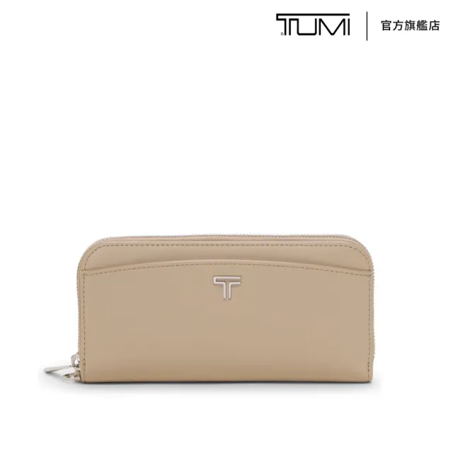 【TUMI】BELDEN SLG 全拉鍊皮革長夾 - 燕麥(TUMI 官方旗艦店)