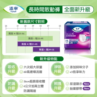 【添寧】長時間敢動褲M/L-XL(10片x6包/9片x6包 箱購 褲型成人紙尿褲/復健褲/晚安褲/夜用安睡)