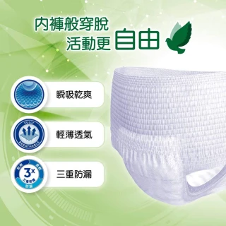 【添寧】貼心敢動褲M-L/L-XL(16片x4包/14片x4包 箱購 褲型成人紙尿褲/復健褲)