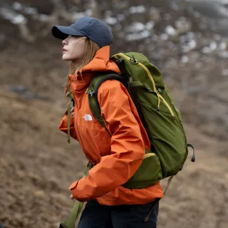 【The North Face 官方旗艦】北面男款橙色DryVent防水透氣衝鋒衣｜8BWF6IG(外套)