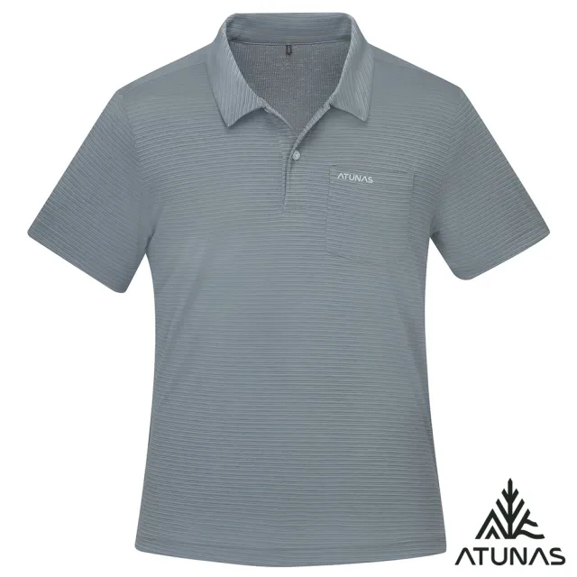 【ATUNAS 歐都納】女男款排汗透氣短袖POLO衫(A8款/防曬抗UV/戶外休閒/旅遊/日常穿搭)