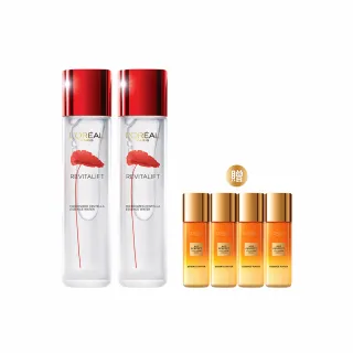 【LOREAL Paris 巴黎萊雅】活力緊緻 積雪草修護奇蹟露130ml_2入組(濕敷霸主/精華水/化妝水)