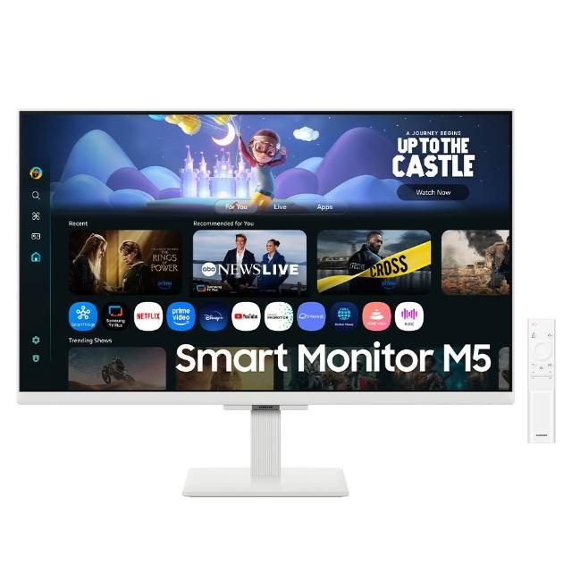 【Samsung 三星】S27FM501EC 27型 M5 Smart Monitor 智慧聯網螢幕(IPS/內建喇叭/HDR10/遙控器)