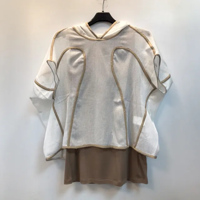 【ICHE 衣哲】Cop.Copine 法國原裝進口兩件式輕透感造型罩衫上衣-2色