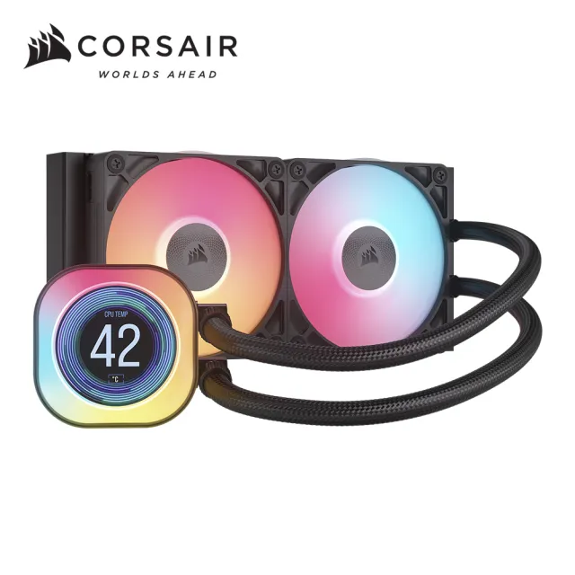 【CORSAIR 海盜船】iCUE LINK TITAN LCD 240 RGB CPU水冷散熱器(黑色)