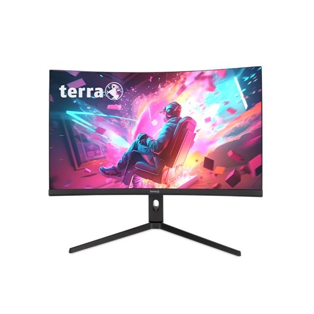 TERRA沃特曼3285W曲面螢幕，31.5吋VA面板，2560x1440解析度，1ms反應時間，支援16.7M色彩，抗藍光設計，無觸控功能，含USB插槽，重量7.6kg，外觀尺寸702.4×603.7×305.5mm，支援VESA壁掛，三年保固。