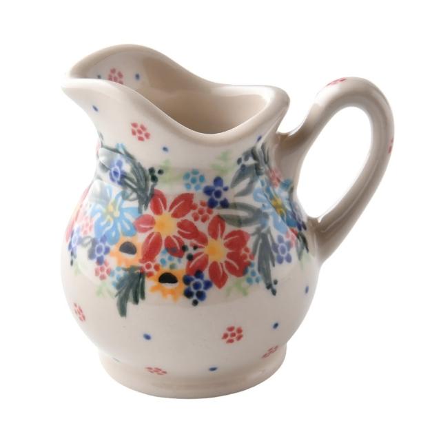 【美學生活 波蘭陶】波蘭陶 Vena  奶精壺 牛奶壺 醬汁壺 100ml 波蘭手工製(桃花源系列)
