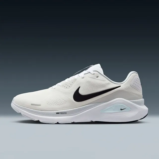 【NIKE 耐吉】運動鞋 跑步鞋 男鞋 NIKE STRUCTURE 26 緩震 氣墊 抓地力 路跑 白(HJ1102100)