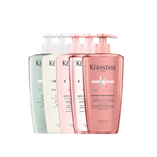 【KERASTASE 巴黎卡詩】大容量髮浴500ml二入組(多款任選/洗髮精)