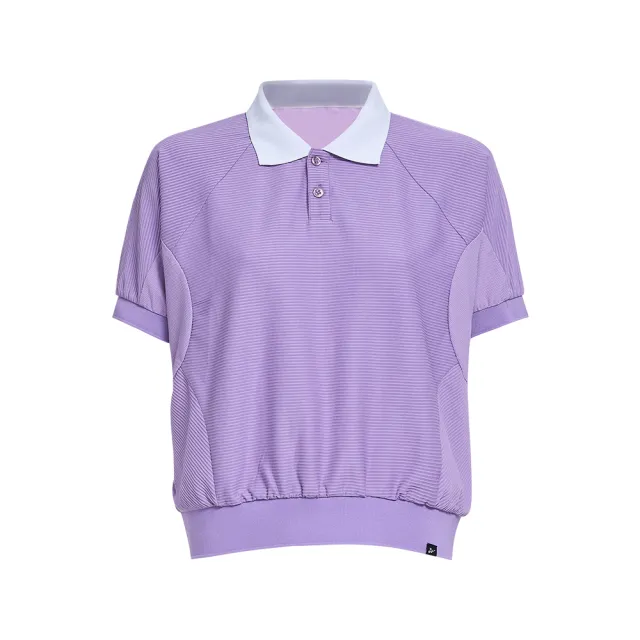 【YUANDONGLI 元動力】GOLF撞色拼接POLO衫(紫;S-L;4243131601)