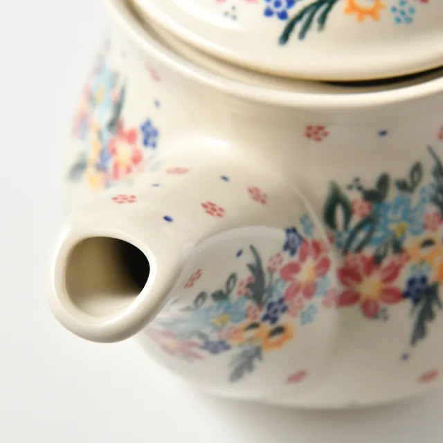 【波蘭陶】波蘭陶 Vena  茶壺 陶瓷壺 水壺 陶瓷茶壺 1100ml 波蘭手工製(桃花源系列)