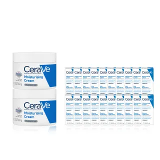 【CeraVe 適樂膚】獨家限定★長效潤澤修護霜340g 買2送100ml_A(臉部身體乳霜)