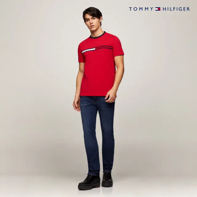 【TOMMY HILFIGER】官方旗艦館 Tino 圓領 T 恤_紅色
