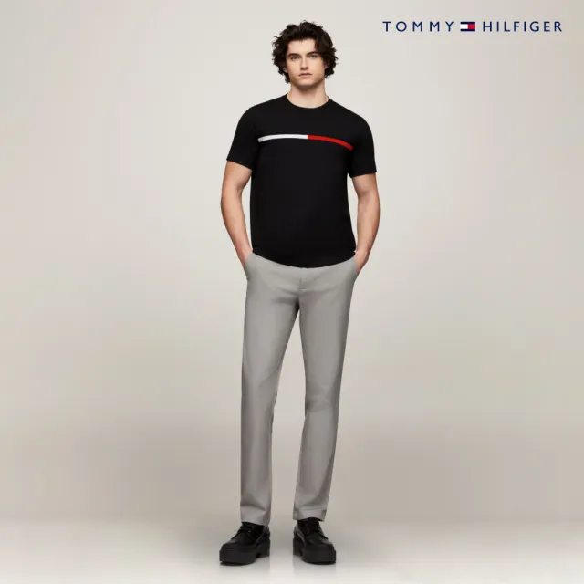 【TOMMY HILFIGER】官方旗艦館 Tino 圓領 T 恤_黑色