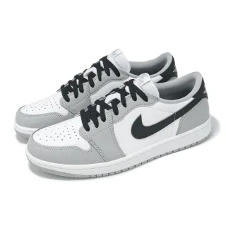 【NIKE 耐吉】休閒鞋 Air Jordan 1 Low OG 男鞋 Barons 灰 黑 AJ1 一代 低筒(CZ0790-110)