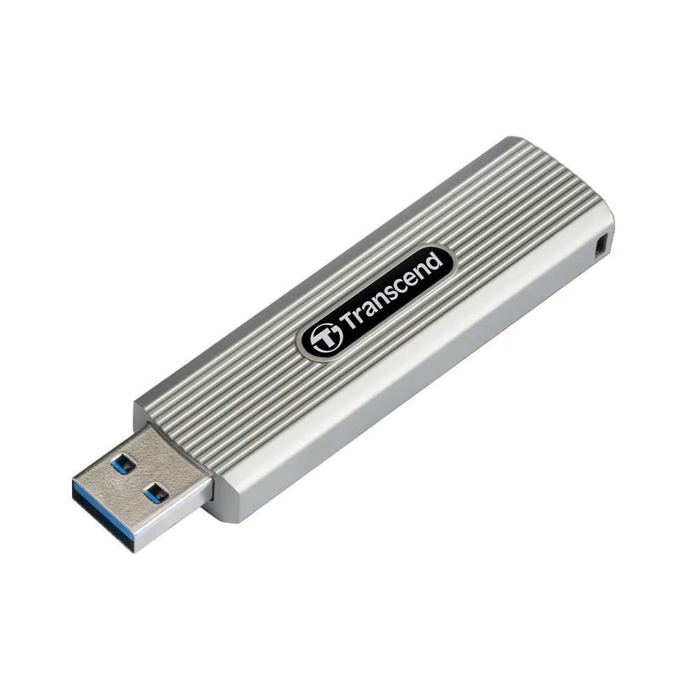 【Transcend 創見】ESD320A 512GB Type A SSD高速固態行動碟-淡灰色(TS512GESD320A)