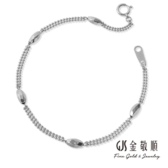 【GJS 金敬順】鉑金PT950 鉑金手鍊橄欖寶石(鉑金重:0.76錢+-0.03錢)