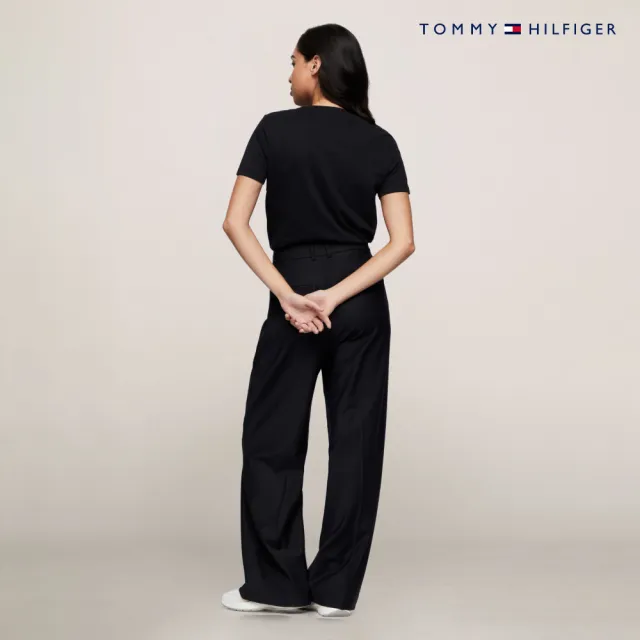 【TOMMY HILFIGER】官方旗艦館 旗幟標誌圖案 T恤_黑色