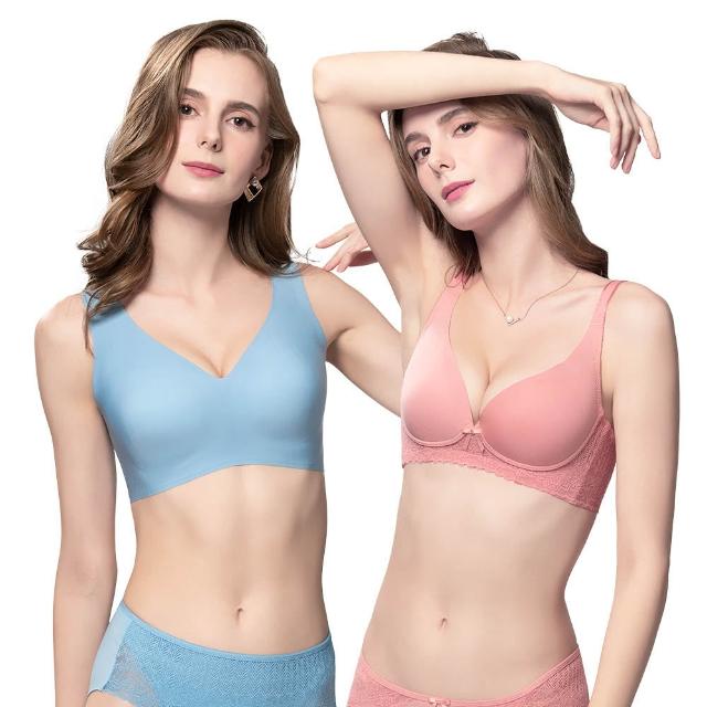【Swear 思薇爾】2件組Love myself系列無鋼圈模杯素面無痕背扣女內衣(2款任選)