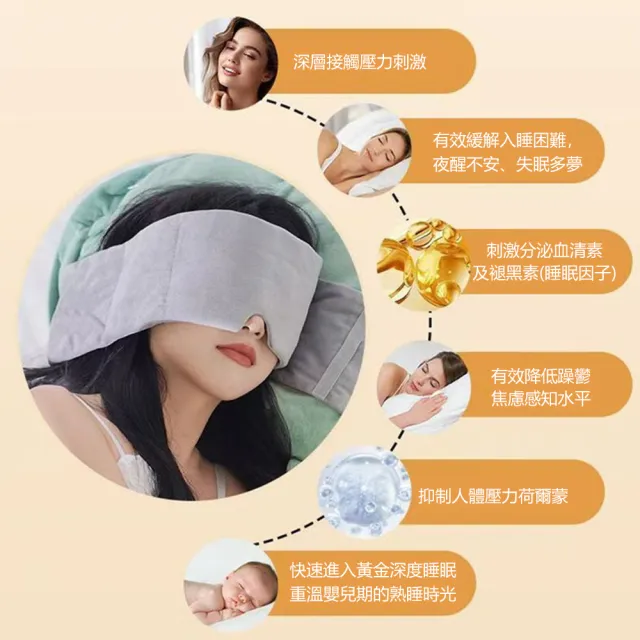【Nil】減壓助眠重力頭巾 男女遮光睡覺眼罩