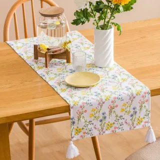 【SOLO 歐洲家居】LCW Home 40x120cm 繽紛田園花卉餐墊 桌旗 桌布