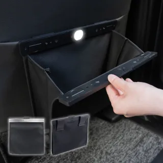 【OMyCar】車用皮革椅背掛式垃圾桶-快(汽車垃圾袋 椅背收納 後座垃圾桶 置物袋架 車用垃圾桶)