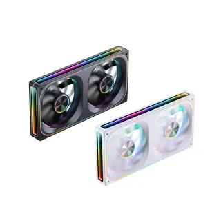 【JONSBO 喬思伯】ZA240 ARGB Gen1 一體式全幅無限鏡風扇 黑/白(3年換新/模組化接頭/TH水冷風扇)