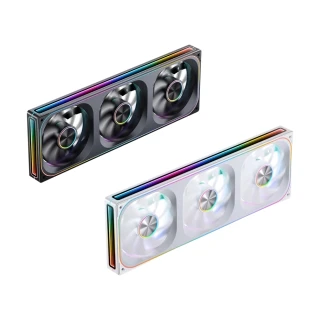 【JONSBO 喬思伯】ZA360 ARGB Gen1 一體式全幅無限鏡風扇 黑/白(3年換新/模組化接頭/TH水冷風扇)
