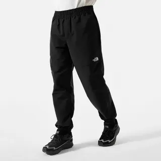 【The North Face 官方旗艦】北面男款黑色DWR防潑水舒適彈力褲腳休閒縮口褲｜83T6JK3