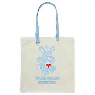 【Grace Gift】Care Bears-迅捷小兔印花日常帆布包(藍)