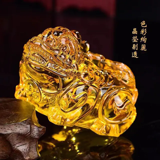 【桃花源創意工坊】招財貔貅家居擺飾辦公室客廳擺件琉璃聖獸對組(擺件)