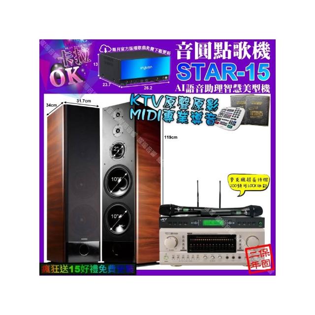 【音圓】STAR-15+TDF P-3 PRO+TDF K-105+JCT J-9953(卡拉OK組合/音響設備)